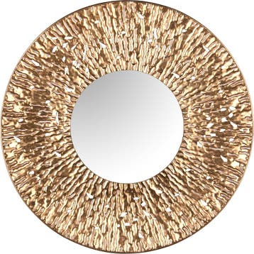 Spiegel - Livion Tuna - Decoratieve Spiegel - Rond - 80cm -, Huis en Inrichting, Woonaccessoires | Spiegels, Ophalen of Verzenden