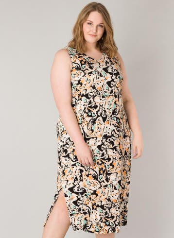 YESTA mouwloze print jurk Lavera 125 Maat:, Verzenden, Nieuw, Overige kleuren