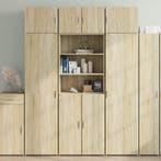 vidaXL buffetkast 70x42,5x185 cm bewerkt hout sonoma, Minder dan 50 cm, Verzenden, Nieuw, Minder dan 100 cm