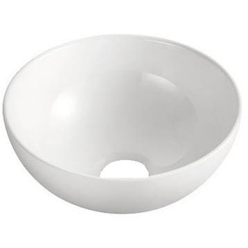 Wiesbaden Luna Waskom Rond - 32x13cm - Keramiek - Glans Wit, Ophalen of Verzenden, Nieuw