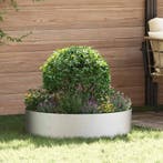 vidaXL Plantenring Zilver 80 x 80 x 20 cm Roestvrij staal, Minder dan 30 cm, Verzenden, Nieuw, Metaal