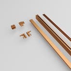 Sanivo Nova Wandprofiel XL 20 x 7 cm Geborsteld Brons, Ophalen of Verzenden, Nieuw, Chroom, Bad