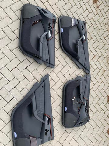 Mercedes W220 S-klasse S600 V12 deurpanelen set zwart leder, Auto-onderdelen, Gebruikt, Mercedes-Benz