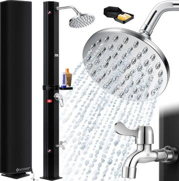 Buitendouche - Tuindouche - Zonneenergie - 40L - Zwart - KES, Verzenden, Zo goed als nieuw