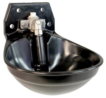 Suevia 12P  kunststof drinkbak, zwart, met inox st, Verzenden