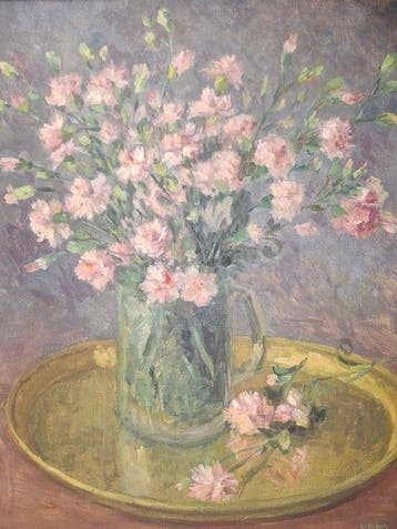 R. Van De Mooter (XX - Stilleven met bloemen
