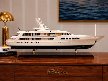 Maquette Yacht “MAJESTIC” 80 cm – Grand Yacht de Luxe en, Nieuw