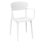 Stoel | LUGANO | Kunststof | White | In-/Outdoor |, Verzenden, Nieuw in verpakking