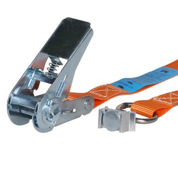 Spanband 25 mm 0,8 ton 4M Oranje met Spanoog Fitting, Verzenden, Nieuw