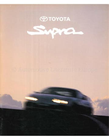 1994 TOYOTA SUPRA BROCHURE NEDERLANDS, Nieuw, Toyota, Author