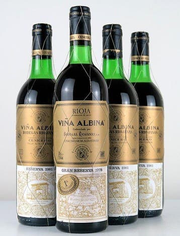 1978 Bodegas Riojanas, Viña Albina Gran Reserva (Centenary, Verzamelen, Wijnen, Nieuw