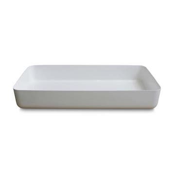 Waskom Opbouw Rechthoekig Luca Sanitair 80x40x13,5 cm, Ophalen of Verzenden, Nieuw, Overige typen