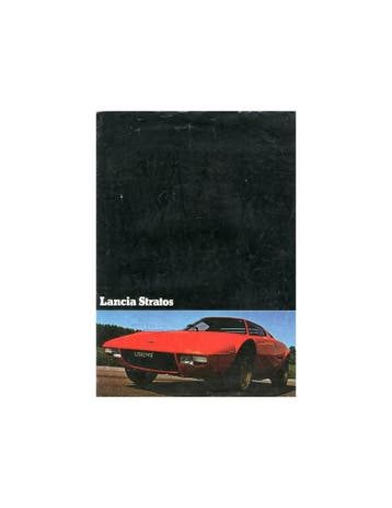 1975 LANCIA STRATOS BROCHURE DUITS, Nieuw, Author