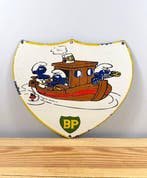 Emaille plaat - BP - Smurfen - Emaille