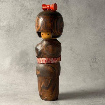 Sosaku Kokeshi (creatieve kokeshi) - Hout -  Okamoto