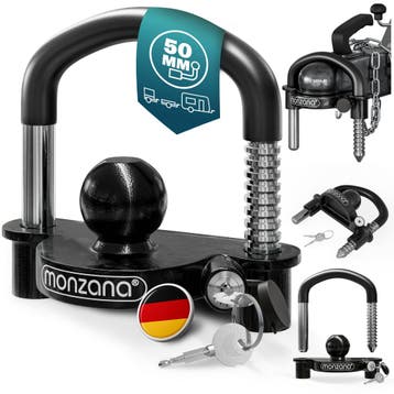 Aanhangwagenslot Zwart 157x79x150mm (Auto-Fiets), Verzenden, Nieuw