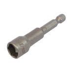Dop bit adapter 1/4 sleutelwijdte 12 mm. lengte 65 mm. -, Ophalen of Verzenden, Nieuw