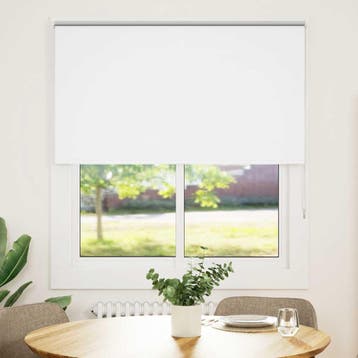 vidaXL Rolgordijn verduisterend wit 135x175 cm stofbreedte, Verzenden, Nieuw, Wit