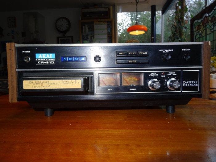 Akai - CR-81D 8-track speler, Audio, Tv en Foto, Radio's