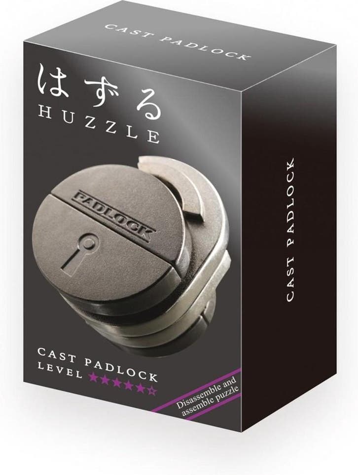 Huzzle Cast Puzzle - Padlock (level 5) | Huzzle - Puzzels, Hobby en Vrije tijd, Denksport en Puzzels, Nieuw, Verzenden