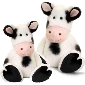 Pluche koeien familie - knuffels - 18 en 25 cm - boerderij, Verzenden, Nieuw
