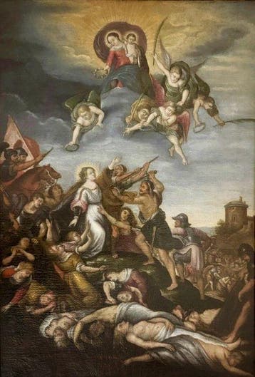 Flemish-Italian School (XVII), After Rubens - The Martyrdom, Antiek en Kunst, Kunst | Schilderijen | Klassiek