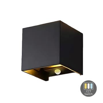 LED CUBE | THEBE | 2X3W | DIM | ZWART | CCT SWITCH, Nieuw