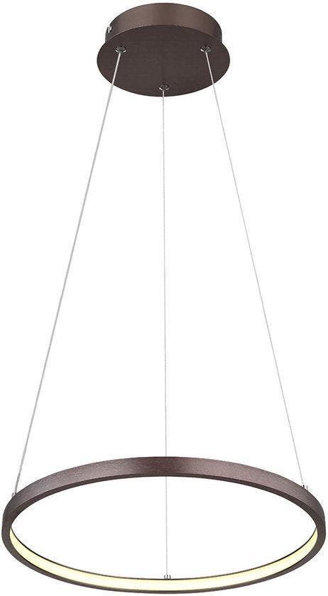 2dekans | Globo - hanglamp - Ralph - bruin - metaal - Ø 39cm, Huis en Inrichting, Lampen | Hanglampen, Zo goed als nieuw, Ophalen of Verzenden