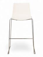 Arper Catifa 46 design barkruk, slede model, wit-chrome,..., Huis en Inrichting, Stoelen, Ophalen of Verzenden, Gebruikt, Wit