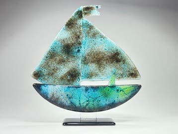 Studio Habrat - Maciej Habrat - sculptuur, Ship - 32 cm -