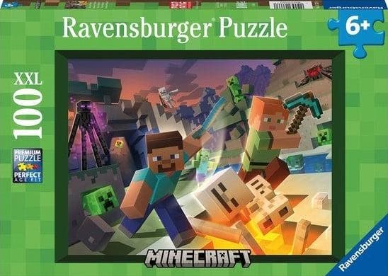 Minecraft Puzzel (100 XXL stukjes) | Ravensburger - Puzzels, Kinderen en Baby's, Speelgoed | Kinderpuzzels, Nieuw, Verzenden