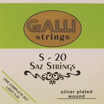 Galli S-020 Saz snaren silverplated .008, Verzenden, Nieuw