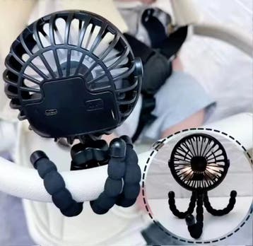 Draagbare kinderwagen ventilator, Ophalen of Verzenden, Nieuw, Kraamcadeau