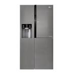 LG GSJ361DIDV Amerikaanse Koelkast Side By Side 606L RVS, 200 liter of meer, 60 cm of meer, Refurbished, Met vriesvak