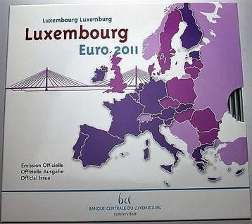 5,88 Euro,munten set 1 Cent-2 Euro 2011 Luxemburg Henri v..., Verzenden