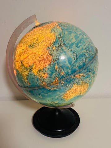 Fysische globe - Nederlandsche Zwolle - 1970-1980, Antiek en Kunst