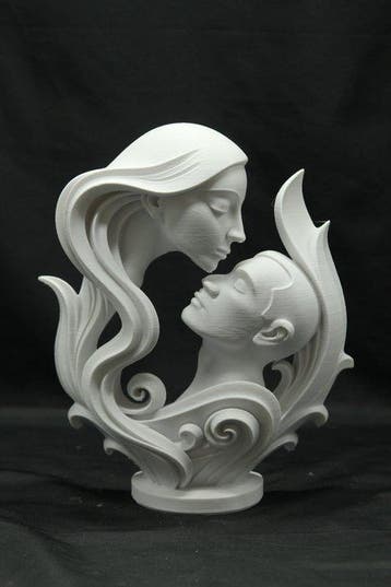Beeld, Contemporary 3D-Printed Sculpture - The Eternal