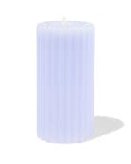 HEMA Led-stompkaars 7.5x15cm ribbel lichtblauw, Verzenden, Nieuw