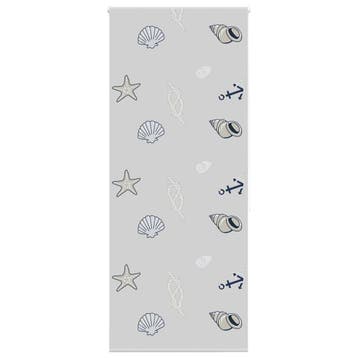 vidaXL Doucherolgordijn 90x240 cm stofbreedte 86 cm, Verzenden, Nieuw, Grijs