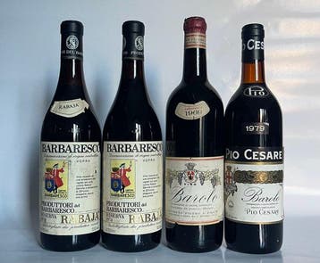 1974 x2 Ris. Prod.del Barbaresco, Rabaja. Barbaresco & 1969, Verzamelen, Nieuw