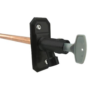 BWS vorstvrije buitenkraan 15x3/4 Mat Zwart, Doe-het-zelf en Verbouw, Sanitair, Ophalen of Verzenden, Nieuw, Kraan