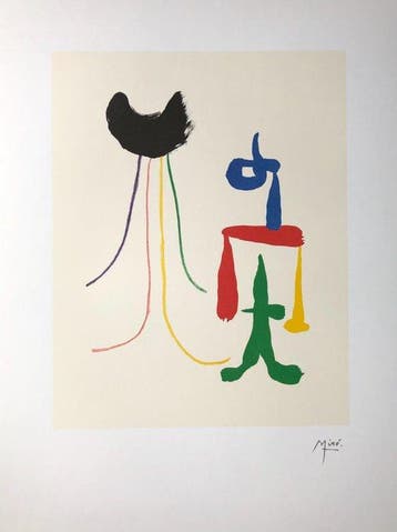 Joan Miró (1893-1983), after - Parler Seul - Lithographic, Antiek en Kunst