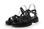 Tom Tailor Sandalen in maat 41 Zwart, Verzenden, Zwart, Zo goed als nieuw, Sandalen of Muiltjes