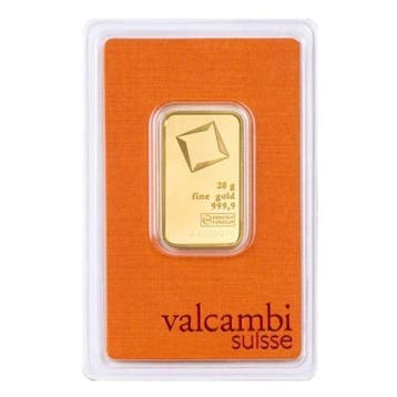 20 gram - Goud .999 - 20g .9999 Fine Gold Bar Valcambi