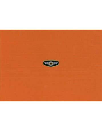 1997 BENTLEY PROGRAMMA BROCHURE FRANS, Nieuw, Author