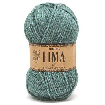 DROPS Lima Mix - 9018 zeegroen - Wol Garen, Ophalen of Verzenden, Nieuw