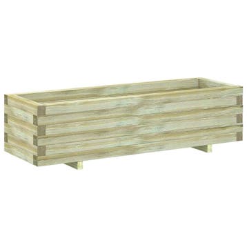 vidaXL Plantenbak verhoogd rechthoekig 120x40x30 cm hout, 100 cm of meer, Verzenden, Nieuw, Hout