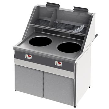 Friteuse | SANTANA | Propaangas | 18+18L | 36kW |, Verzenden, Nieuw in verpakking