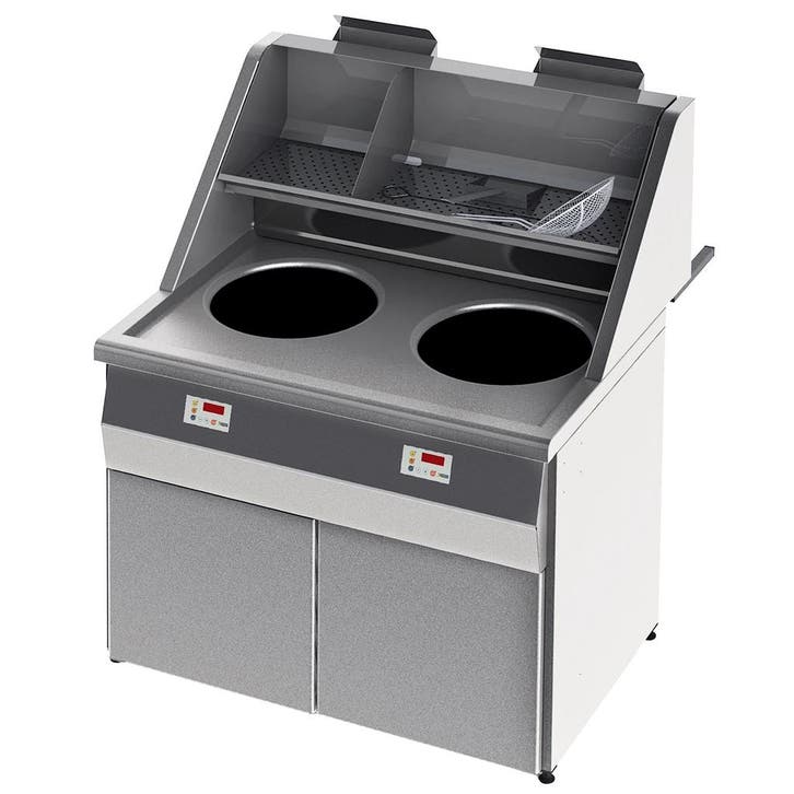 Friteuse | SANTANA | Propaangas | 18+18L | 36kW |, Zakelijke goederen, Horeca | Keukenapparatuur, Nieuw in verpakking, Verzenden
