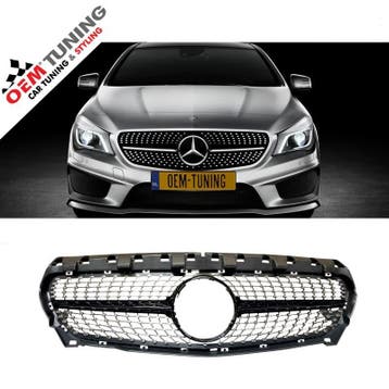 Grille voor CLA-Klasse W117 | Black Diamond Style | 13-16, Voor, Mercedes-Benz, Nieuw, Ophalen of Verzenden